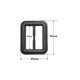 PU Leather 3-Bar Slider Buckles - (Pack of 2)